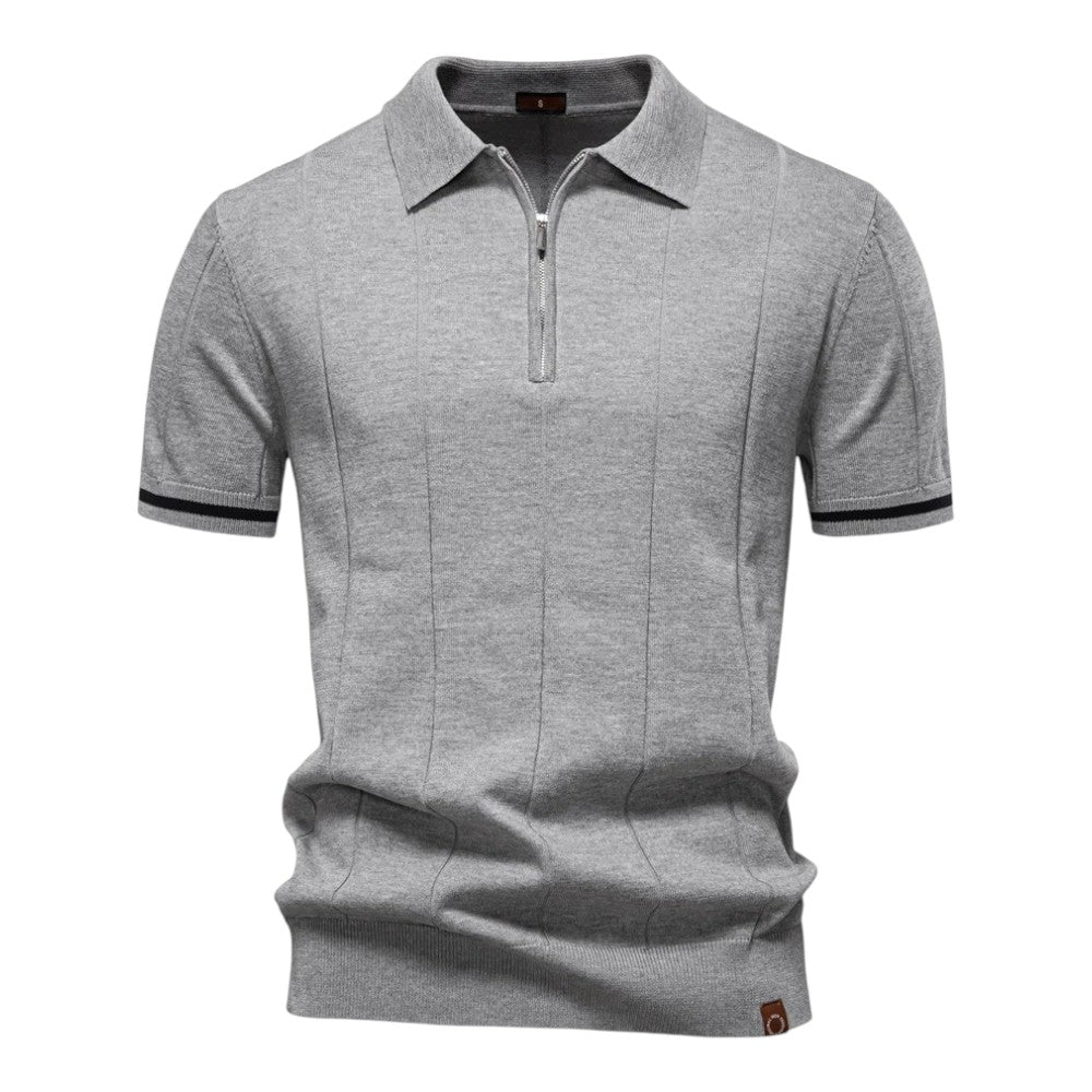 Dante Knit Zip Polo
