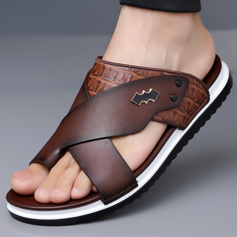 Milo Leather Slides