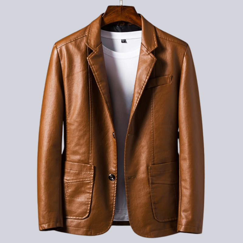 Alden Nightfall Leather Blazer