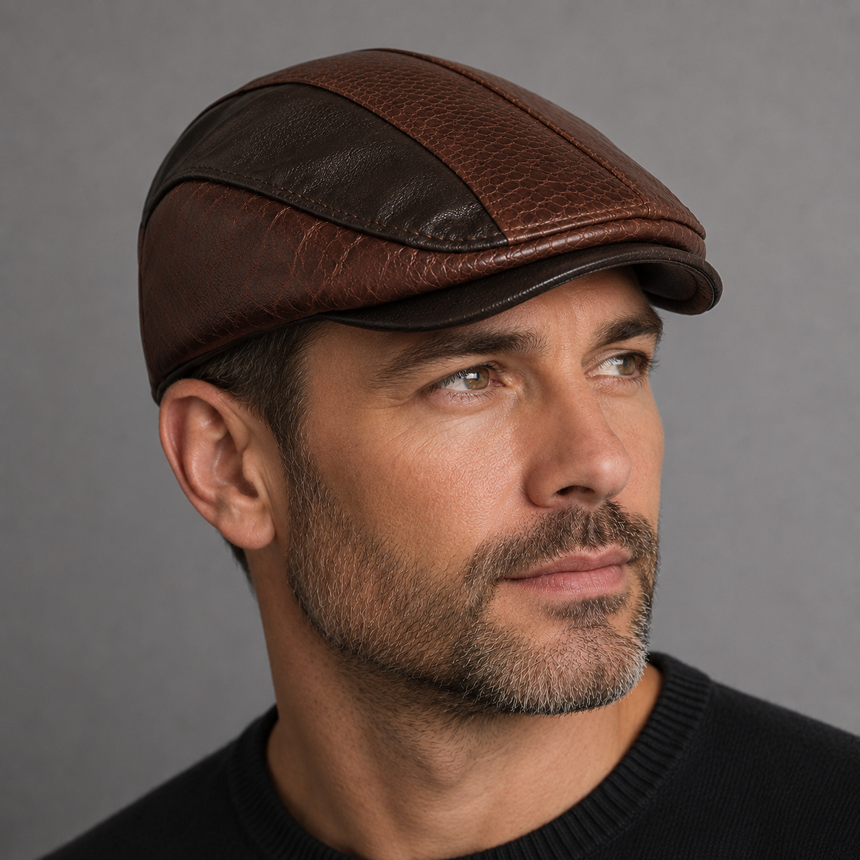 Harrison Leather Cap