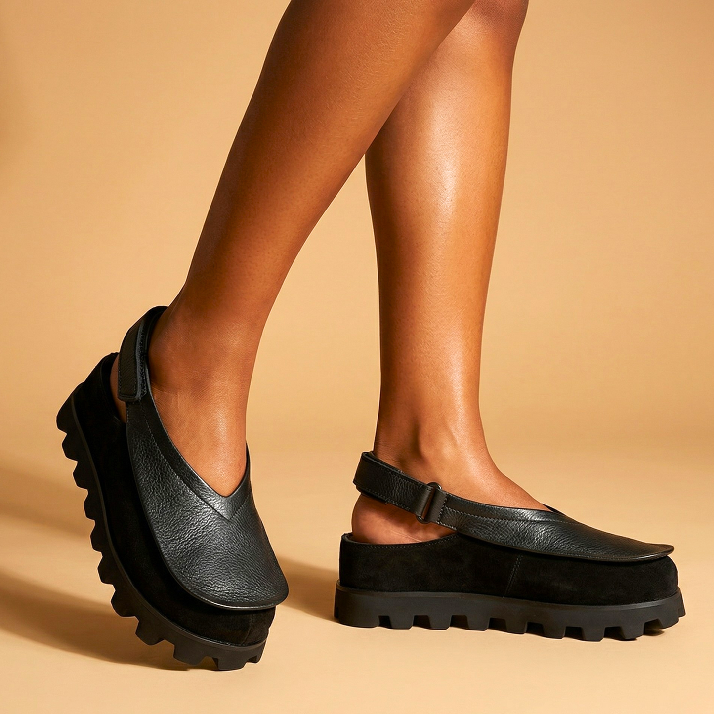 Chelsea Platform Slingback Loafers