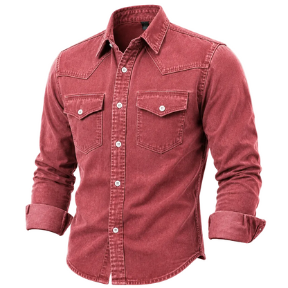 Wade Washed Denim Work Shirt