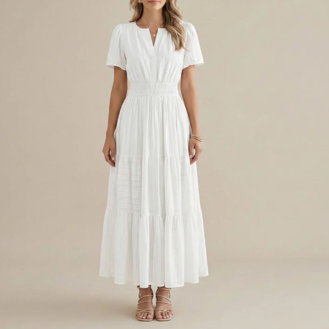 Cassia Smocked Waist Maxi Dress