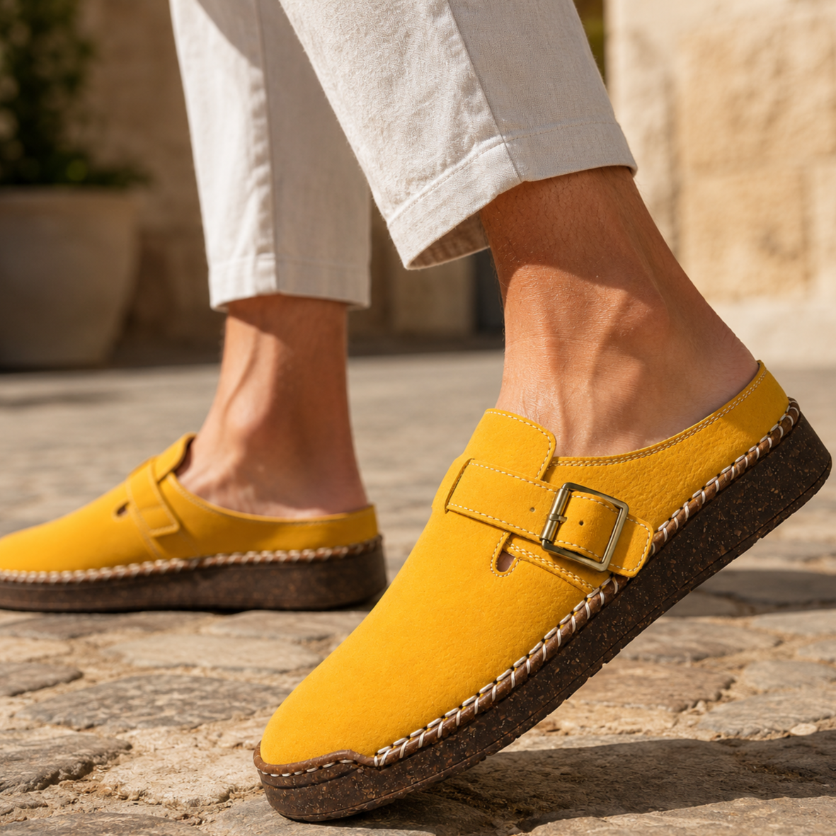 Rhodes Leather Mule Sandals