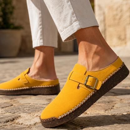 Rhodes Leather Mule Sandals