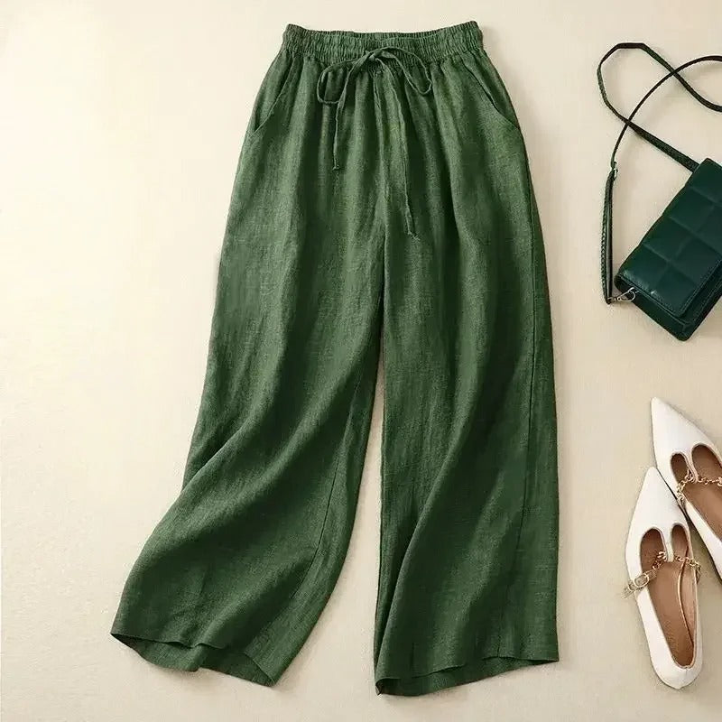 Sage Drift Linen Pants