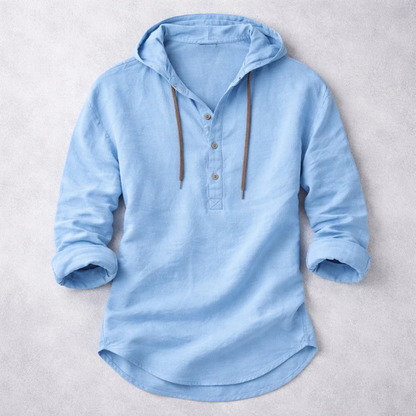 Nomad Linen Hooded Henley