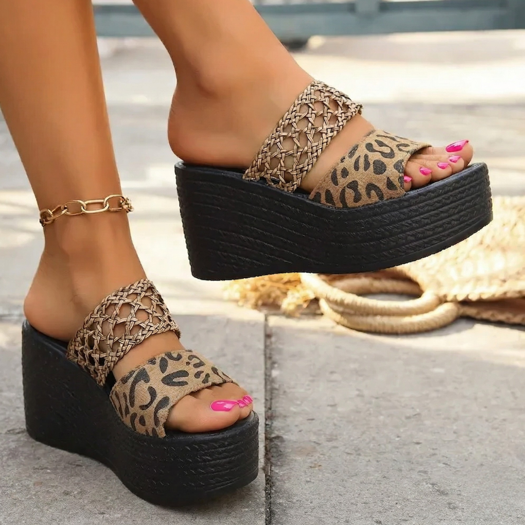 Nadia Woven Platform Mule