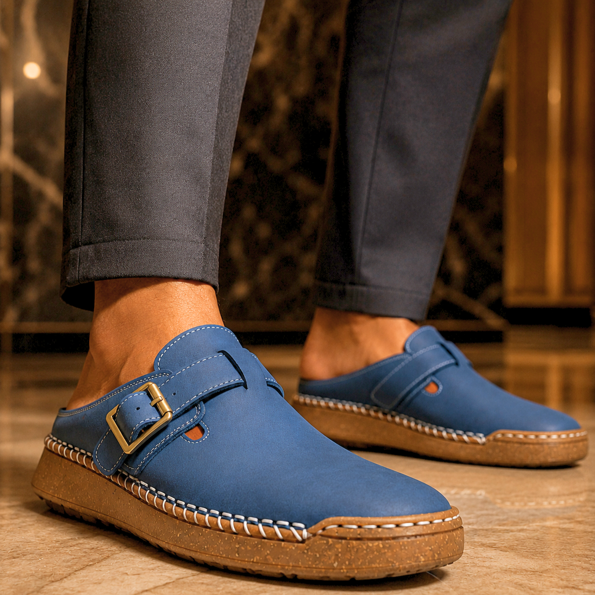 Rhodes Leather Mule Sandals