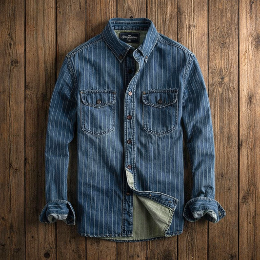 Hunter Pinstripe Denim Shirt