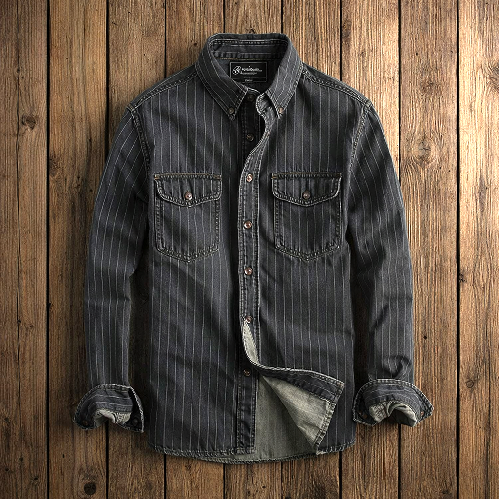 Hunter Pinstripe Denim Shirt