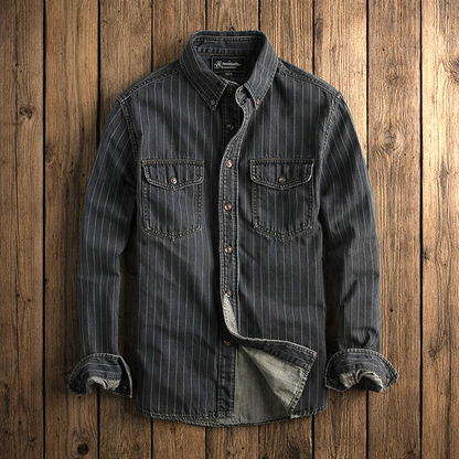 Hunter Pinstripe Denim Shirt