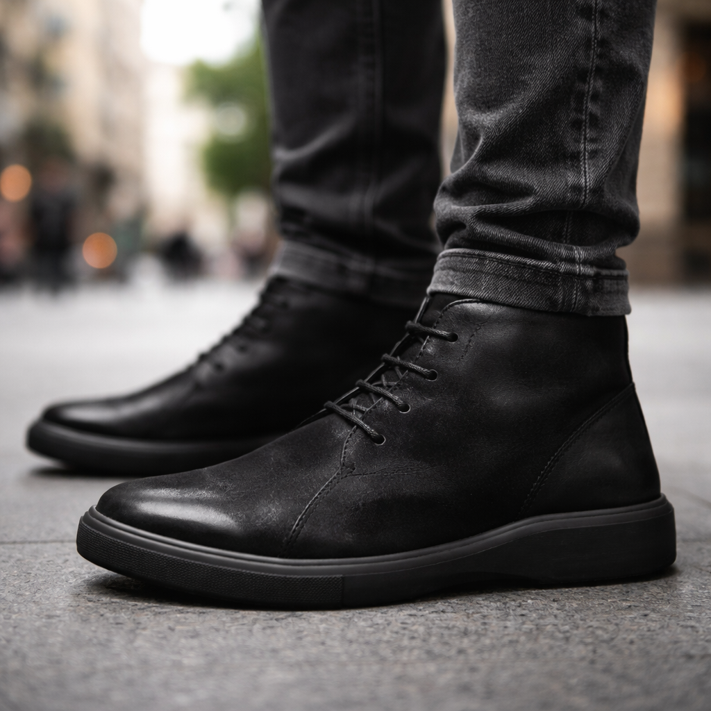 Halden Leather Ankle Boots