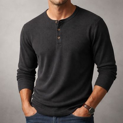 Carter Waffle Knit Henley