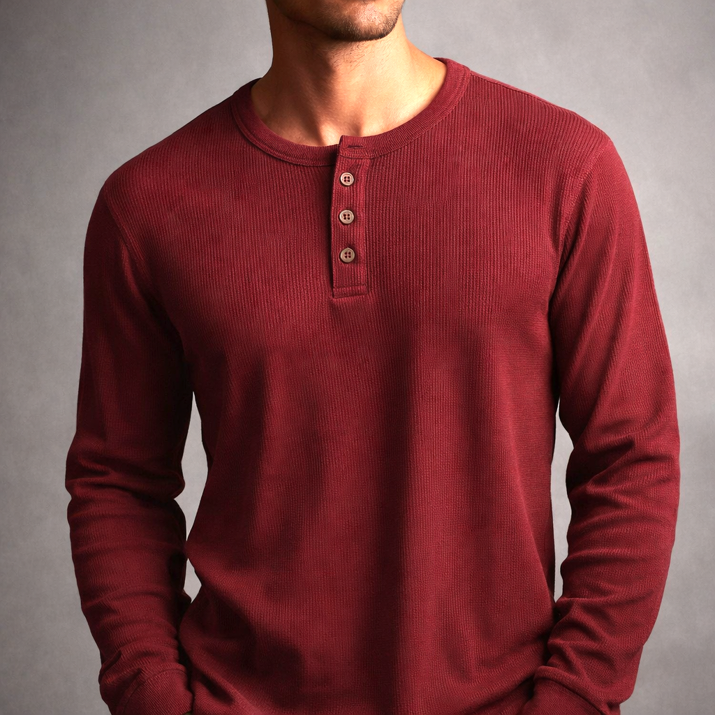 Carter Waffle Knit Henley