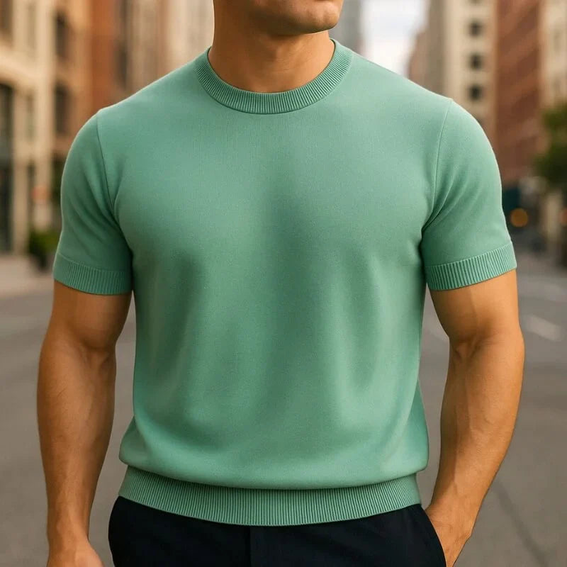 Capri Knitted Short Sleeve T-shirt