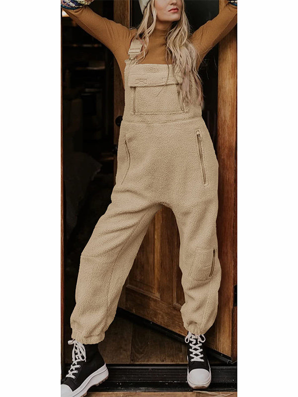 Lark Fleece Utility Overalls