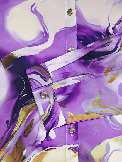 Lila Casual Button-Up Shirt