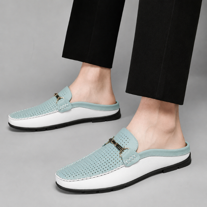 Cesare Leather Mules