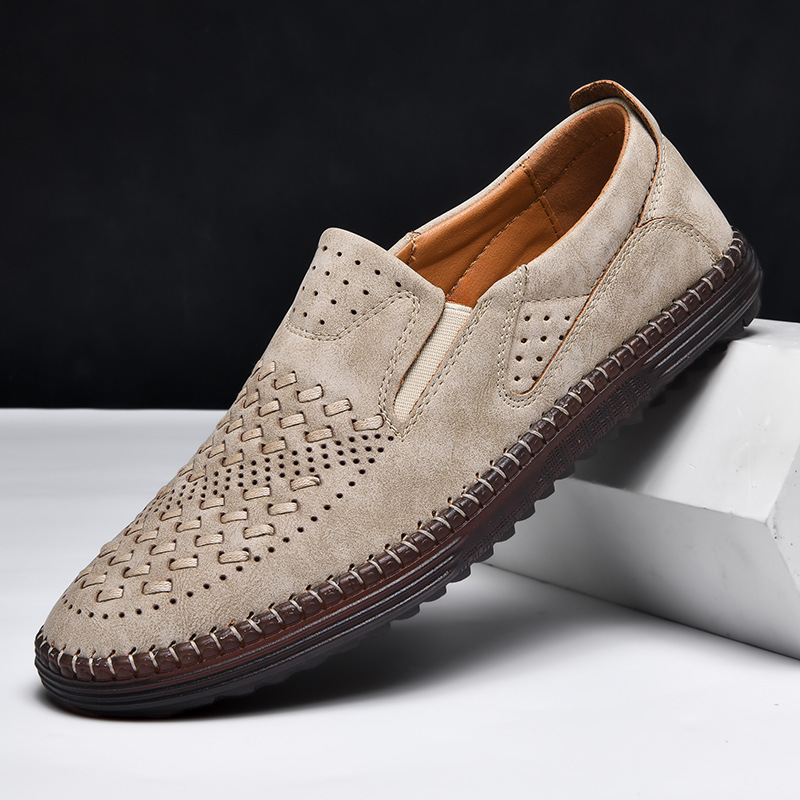 Bastian Woven Suede Slip-On Loafer