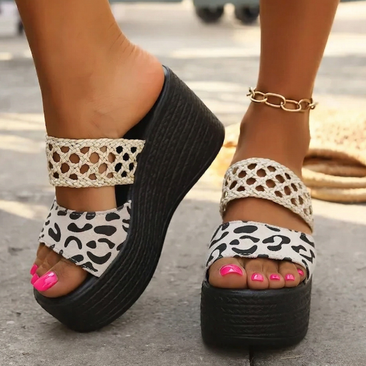 Nadia Woven Platform Mule