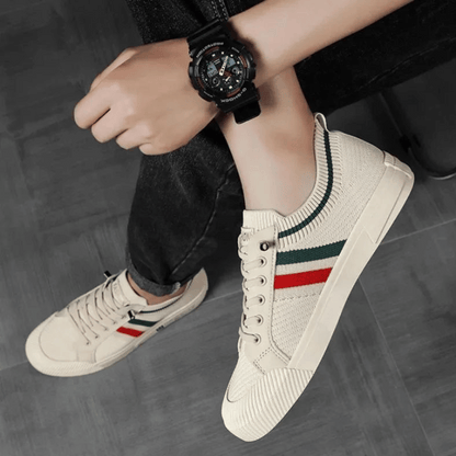 Milan Stripe Knit Sneakers