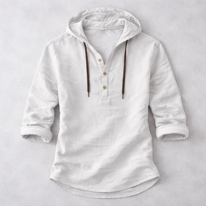 Nomad Linen Hooded Henley