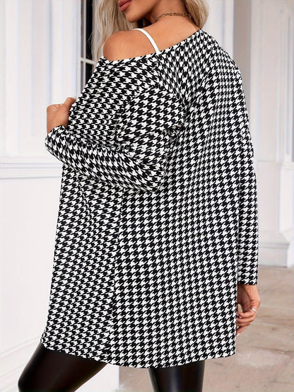Plaid Pattern Woman's Blazer