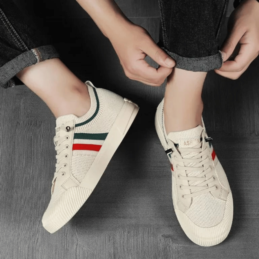 Milan Stripe Knit Sneakers