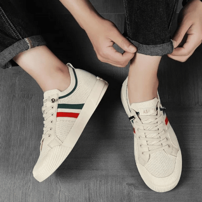 Milan Stripe Knit Sneakers