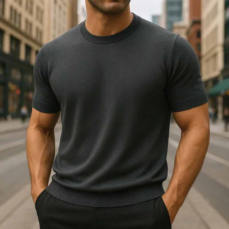 Capri Knitted Short Sleeve T-shirt