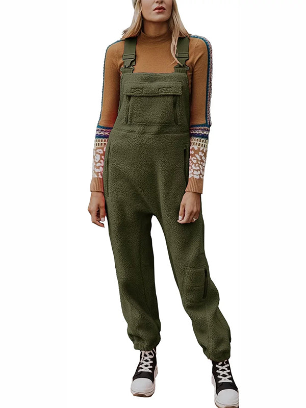Lark Fleece Utility Overalls