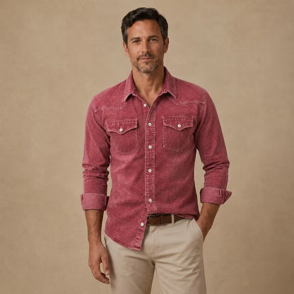 Wade Washed Denim Work Shirt