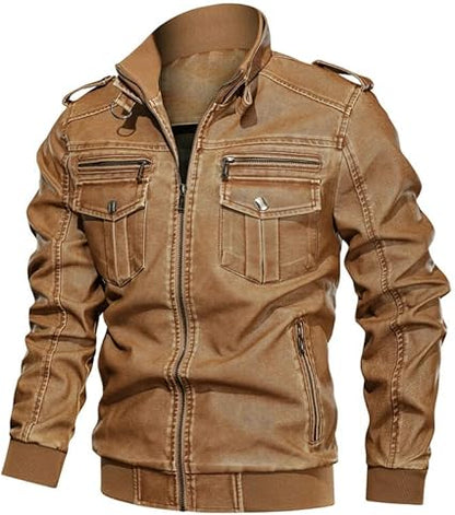 Dawson Leather Motorcycle Jacket