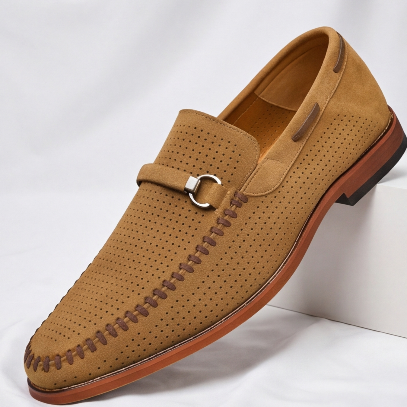Aldo Suede Horsebit Loafer