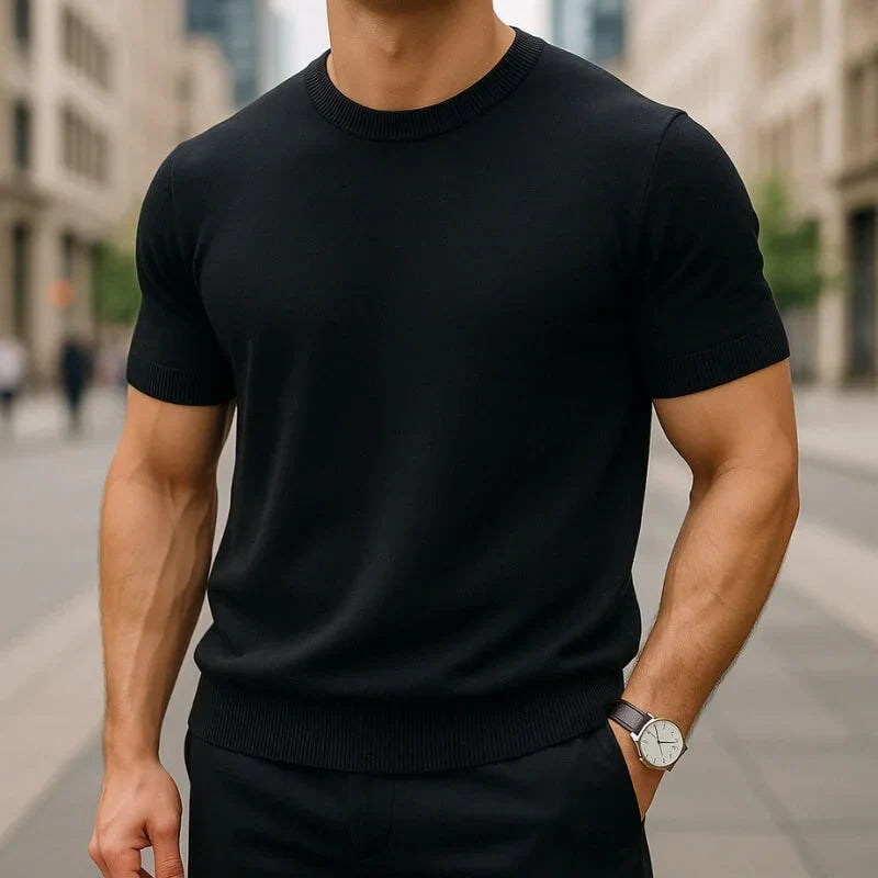 Capri Knitted Short Sleeve T-shirt