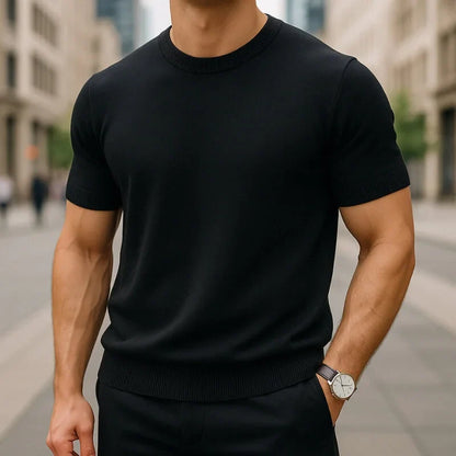 Capri Knitted Short Sleeve T-shirt
