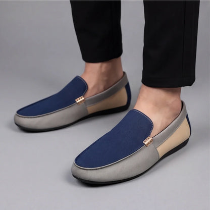 Luciano Canvas Slip-On Loafers