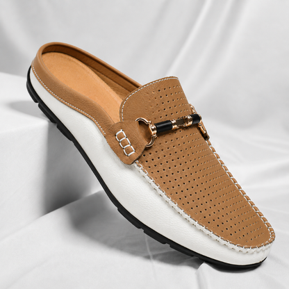 Cesare Leather Mules