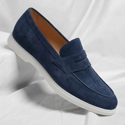 Monaco Suede Penny Loafers