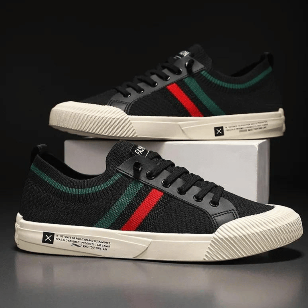Milan Stripe Knit Sneakers
