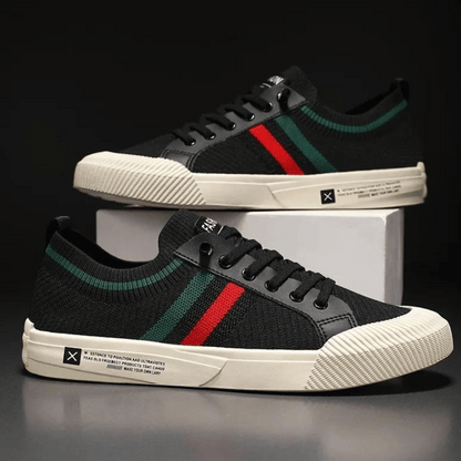 Milan Stripe Knit Sneakers