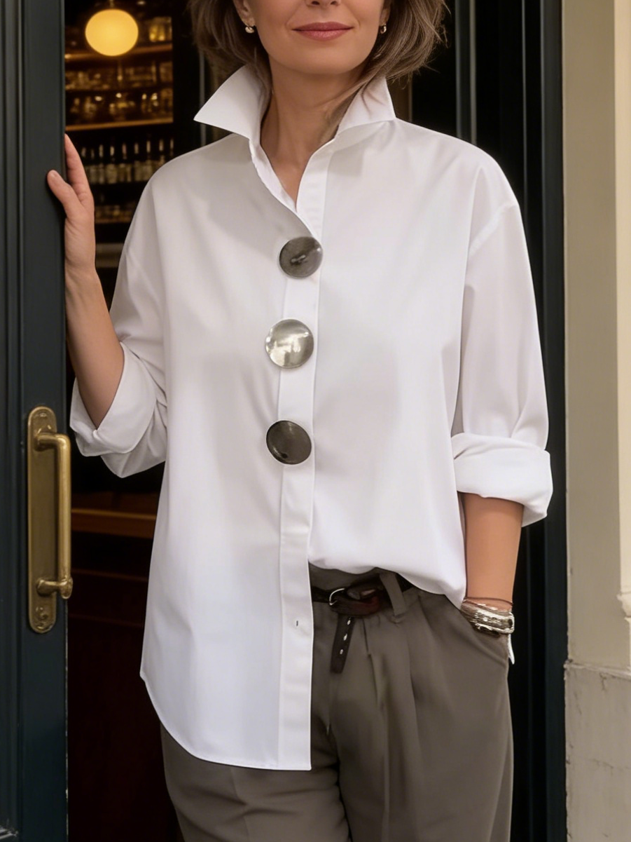 Alessia Statement Button Shirt