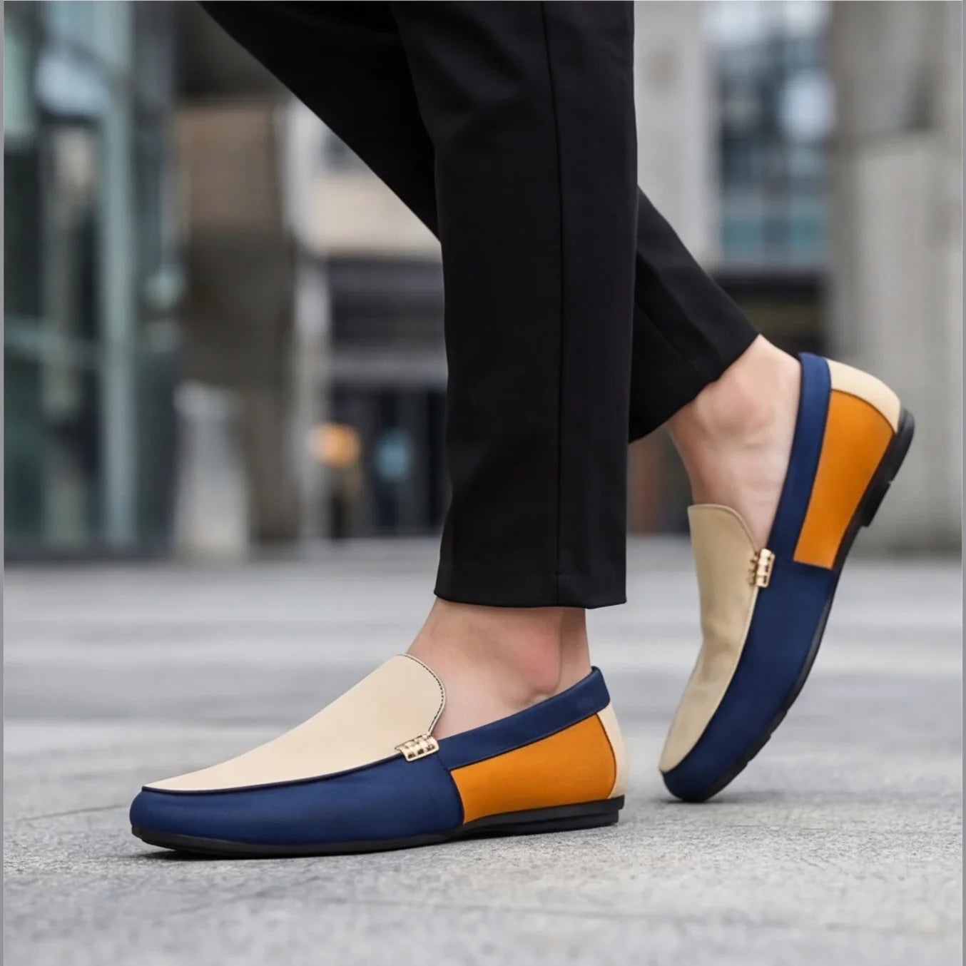 Luciano Canvas Slip-On Loafers