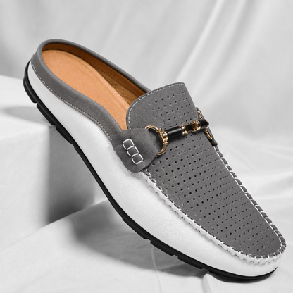Cesare Leather Mules