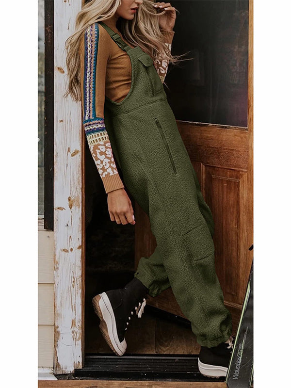 Lark Fleece Utility Overalls