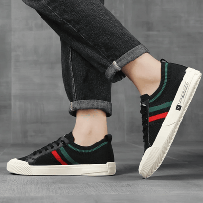 Milan Stripe Knit Sneakers