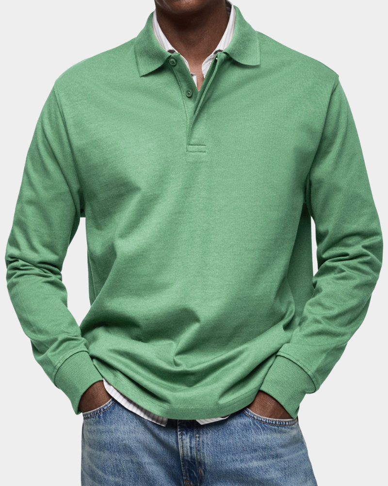 Hampton Long Sleeve Polo Jumper