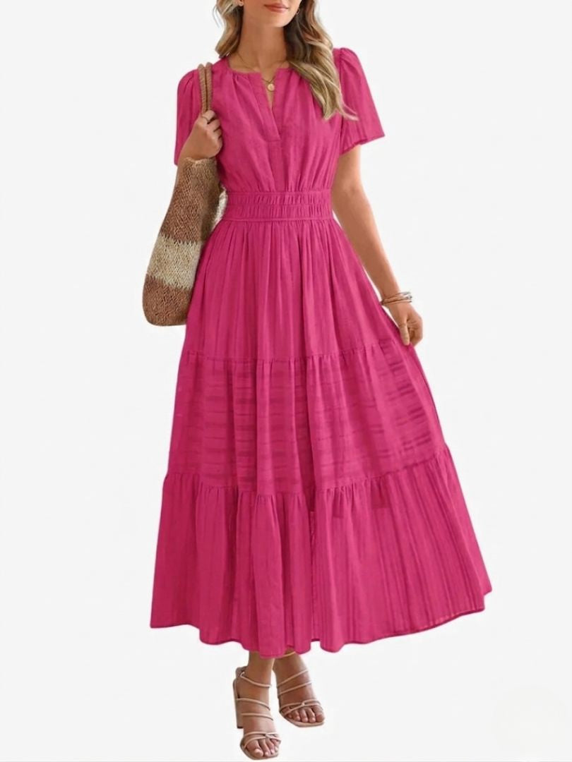 Cassia Smocked Waist Maxi Dress