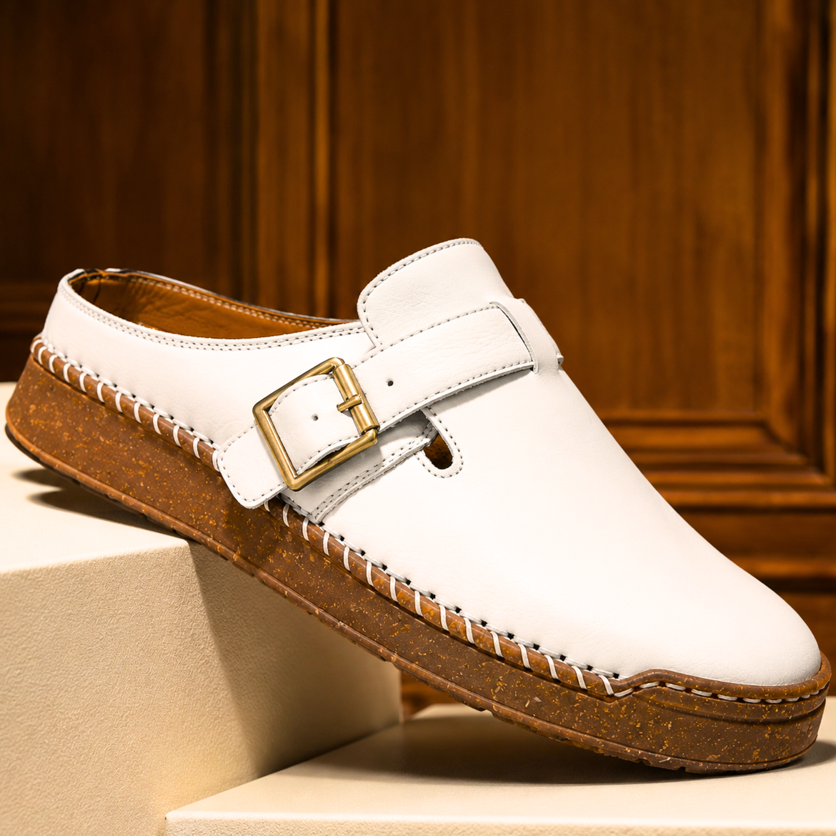 Rhodes Leather Mule Sandals